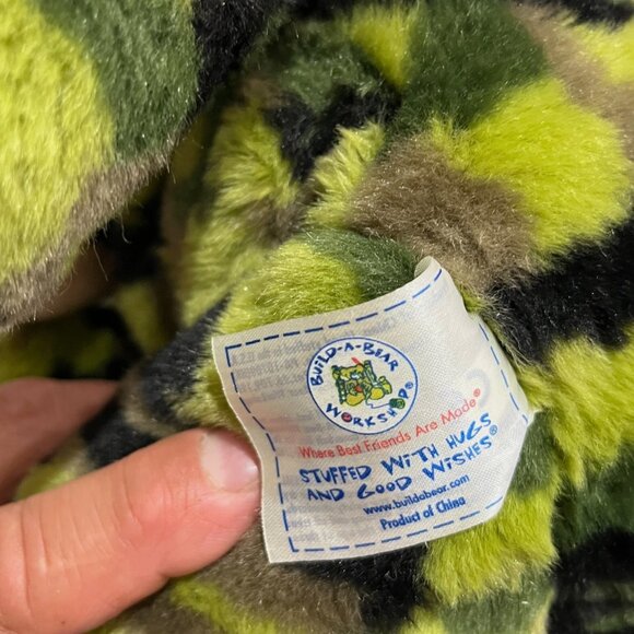 Retired Green Army Military Camo 2010 Build a Bear BABW Camouflage - Picture 7 of 8